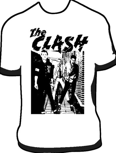 CAMISETA THE CLASH 1977 BLANCA